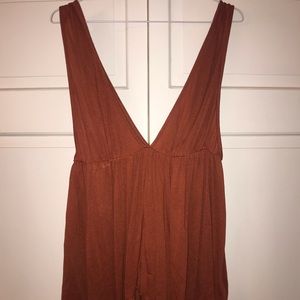 Urban Outfitters deep V neck tank top